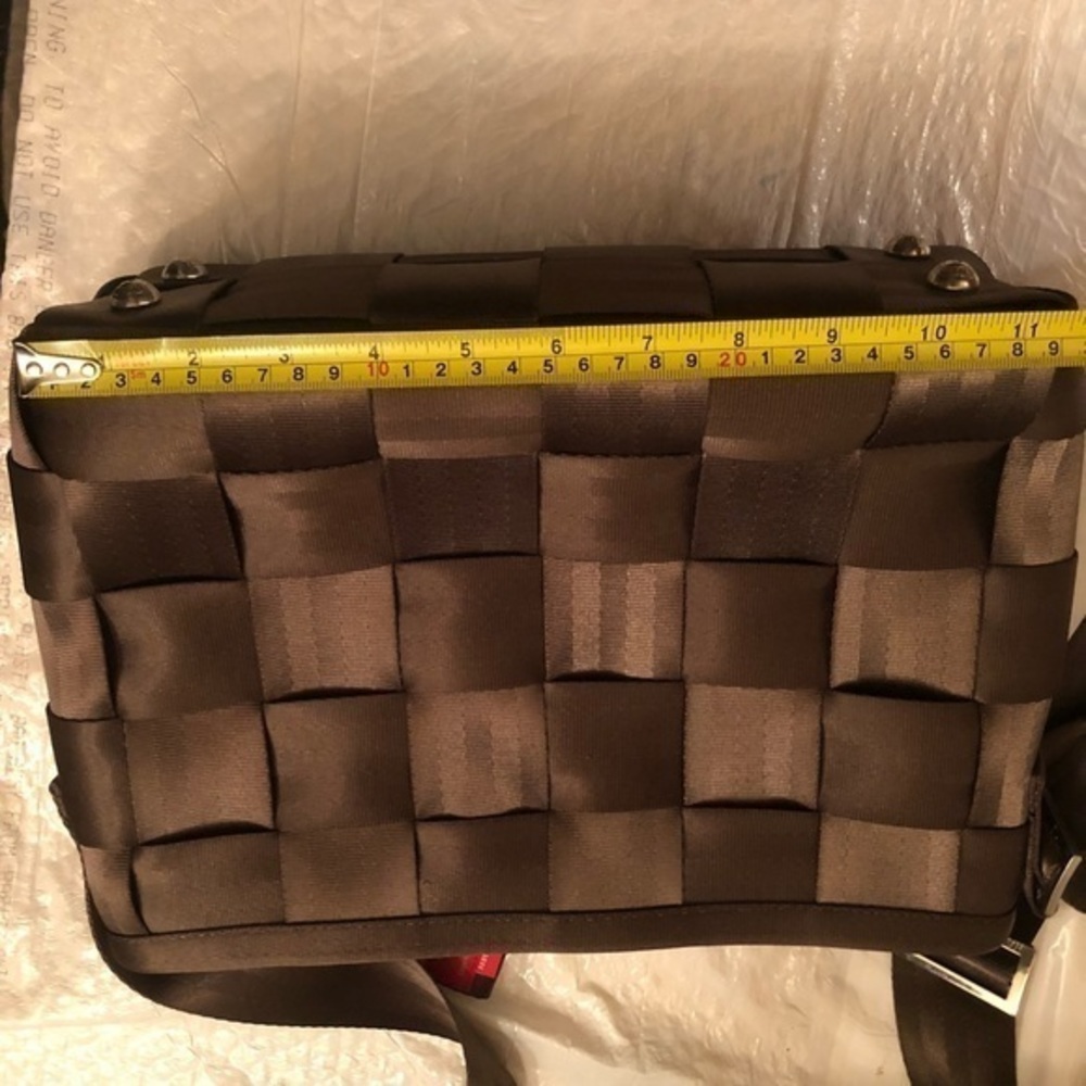 Harvey’s original seatbelt bag brown convertible messenger tote bag adjustable - Picture 5 of 10